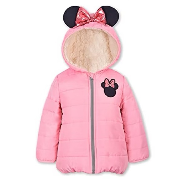Hooded Minnie MouseJacket with Mouse Ears….Preowned Condition…Sz: 3T…Color: Pink - Picture 3 of 3